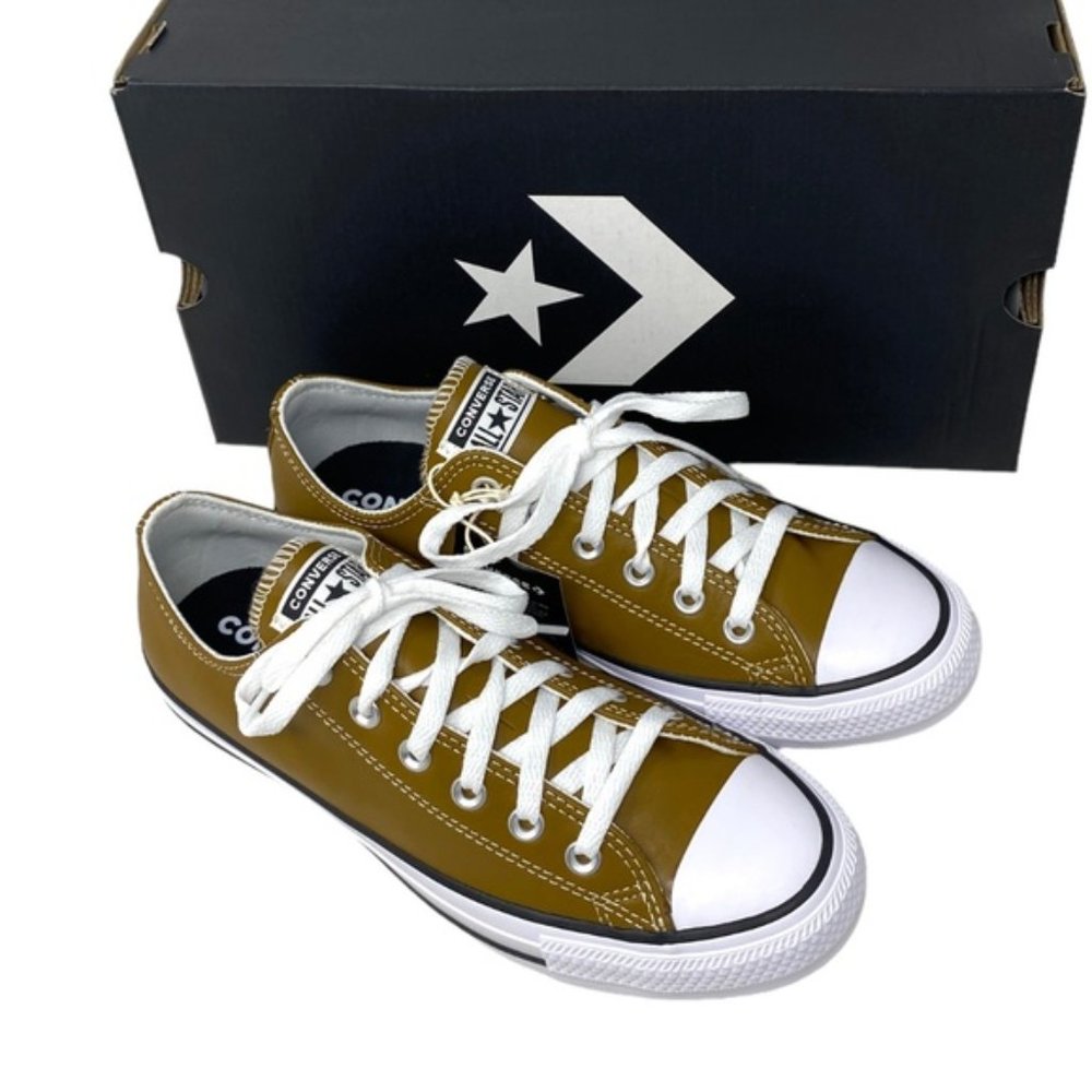 Converse Ctas OX Low Sneakers Skate For Men Shoes Leather Brown Casual A09977C - Picture 3 of 9